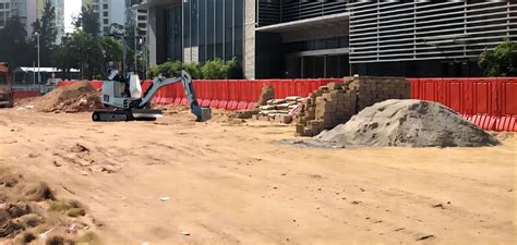 digging footings with mini excavator